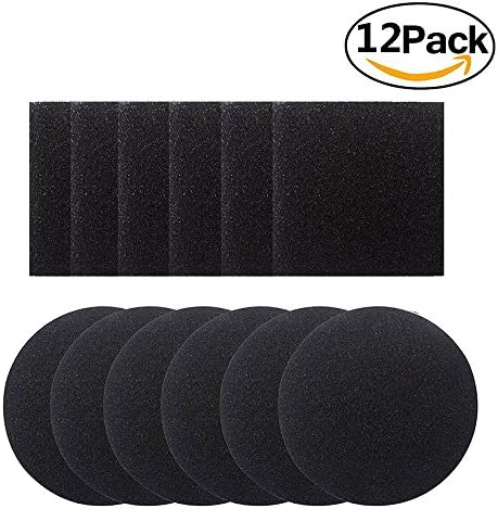 8Pcs Compost Bin Filters for Kitchen Compost Pail Replacement Activated Carbon Filters, 6.75 inch Round &amp; 4.75 inch Square