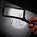 LED Rectangle Magnifying Glass with Light by Kovira - Handheld Magnifier with 6 x and 2 x Lens - Reading Magnifying Glass for Books, Newspaper, Jewellery Work, Coin Examining & More - Magnifier Glass