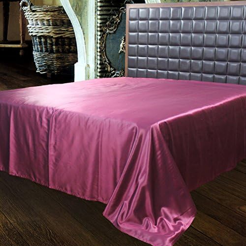 Silk Satin Bed linen/Pure silk one-piece single double bed sheets-I 140x200cm(55x79inch)