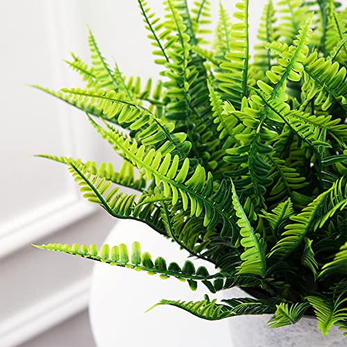 Artificial Ferns for Outdoors Fake Fern Plant Faux Boston Fern for