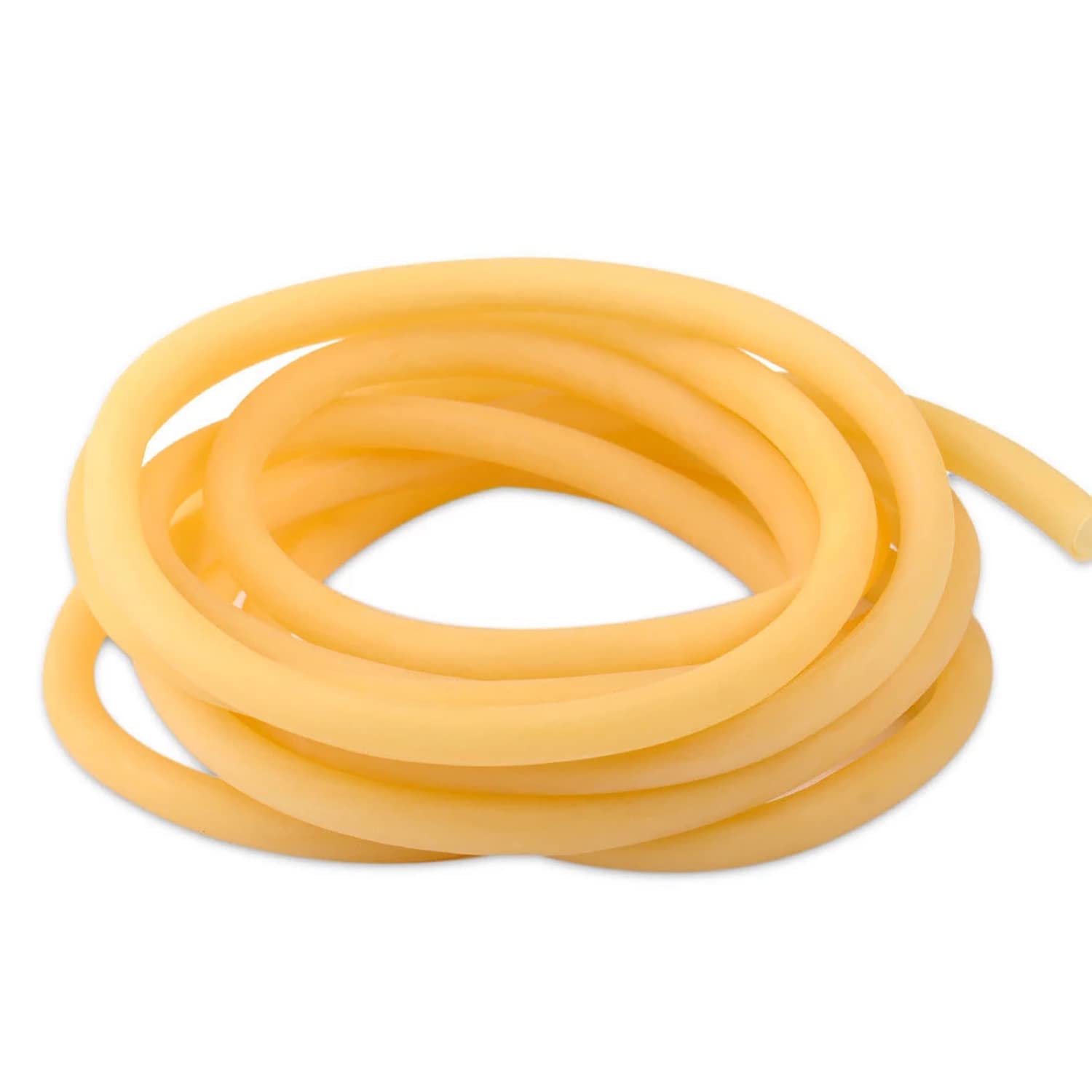 Tuyau Caoutchouc Latex Naturel 10 Pieds - 3mm Intérieur, 8mm Extérieur - Pour Lance-pierre, Labo, Fitness - Avec Colliers De Serrage
