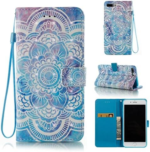 iPhone 8 Plus Case, iPhone 7 Plus Case, Slark Wallet Case [Kickstand][Card Holder] ID Slot[Hand Strap][Flip][For Women] Shockproof Full Protective PU Leather Cover for Apple iPhone 7/8 Plus