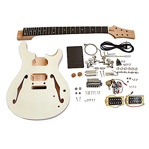 Coban Guitars Construye tu propio kit de guitarra de Reino Unido, kit semihueco PRSH flameado
