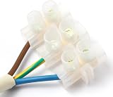 AUKENIEN 60A Electrical Terminal Blocks 12 Way White 60A 25mm² Pack of 2 view 3