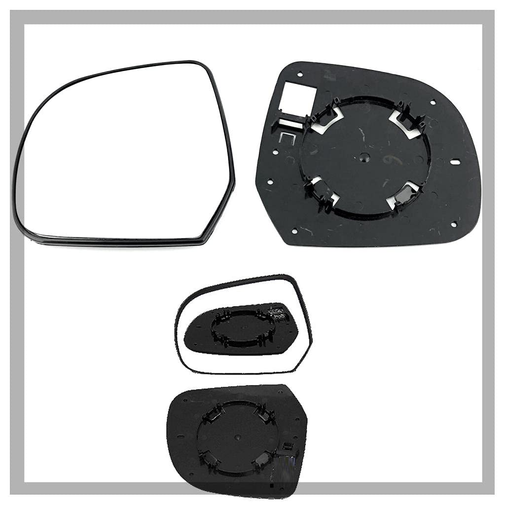 Fits Nissan Micra Door Wing Mirror, for 2010 to 2017 Heated, Clip on Base Plate LH (Passenger Side)