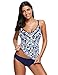 LookbookStore Women's Printed Two Pieces Tankini Set Swimsuits Bathing Suit