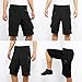 ARSUXEO Men's Loose Fit Soft Cycling Shorts MTB Mountain Bike Shorts Light Weight No Pad 1705 Black Size Medium