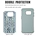 MagicSky S7 Case, Galaxy S7 Case, [Shock Absorption] Studded Rhinestone Bling Hybrid Dual Layer Armor Defender Protective Case Cover for Samsung Galaxy S7 (Elephant)