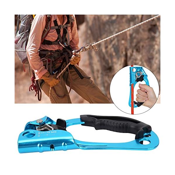 Sugoyi Kletterabsteiger, Bergsteigen im Freien Klettern Rechtshänder Aufsteiger Abstiegsgriffklemme für 8-13 mm Seil zum… – Bild 4