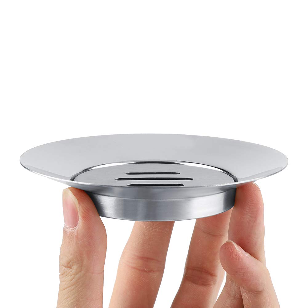 Alvinlite Soap Case,Stainless Steel Self Draining Soap Container Holder for Bathroom Shower Kitchen