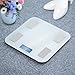 Adoric Bluetooth Body Fat Scale, Digital Backlit Display, Precise Measurements for Weight, Bone, Water, Muscle, Fat, Visceral fat, BMI, and Metabolism with Smartphone App (White)
