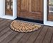 Milliard Decorative Half Round Heavy Duty Coco Fiber Outdoor Entrance 'Welcome' Doormat - 18in.x30in.