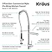 Kraus KPF-1602 Single Handle Pull Down Kitchen Faucet Commercial Style Pre-rinse in Chrome