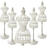 DoubleWood 5 PCS Doll Dress Form Cloth Gown Plastic