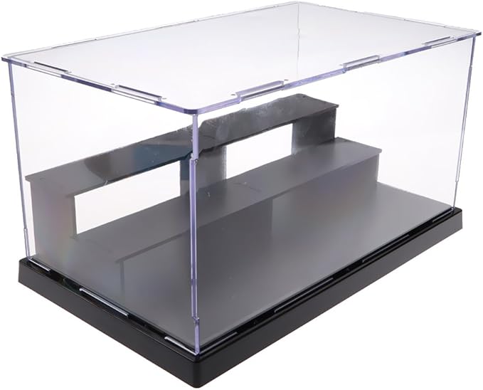 Dolity Vitrina de Acrílico Transparente de 3 Paso Removibles Caja de