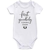 Guzcadun First Grandbaby coming soon pregnancy announcement for grandparents Baby Bodysuit