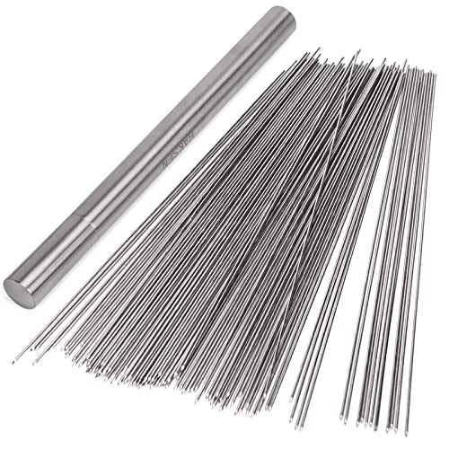 HAKSEN Kabob Skewers, 98PCS Grilling Metal Skewers Long BBQ Skewers Stainless Steel Roasting Sticks for Meat Vegetable Camping