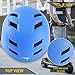 Flybar Bike Helmet- Multi Sport Dual Certified Adjustable Dial, Skateboard Helmet, Roller Skating, Pogo, Electric Scooter, Snowboard, Boys and Girls Kids- Adults Helmets (Blue,M-L)