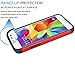 Tekcoo Core Prim Case, (TM) [Tmajor Series] [Red/Black] Shock Absorbing Hybrid Rubber Plastic Impact Defender Rugged Hard Protective Case Cover Shell for Samsung Galaxy Core Prim/Prevail LTE