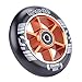 GRAVITI One Pair 100mm Pro Stunt Scooter Wheels with ABEC-9 Bearings CNC Metal Core (2pcs) (Orange)