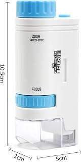 TFHAllOSTYLE 200x Zoom Mini Microscope Portable Pocket LED Light HD Kids view 2