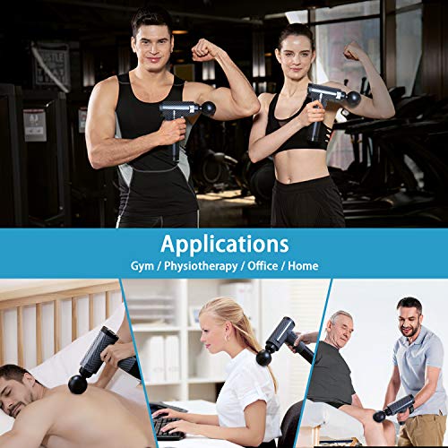 Muscle Massager Massage Gun,Cordless Handheld Deep Tissue Percussion Massager for Muscles, Back, Body, Neck, Foot, Shoulder,Leg to Relieve Muscle Soreness Stiffness Muscle and Recovery - Thumbnail 7