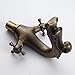 Rozin Dragon Design 2 Knobs Bathroom Basin Faucet Single Hole Lavatory Sink Mixer Tap Antique Brass