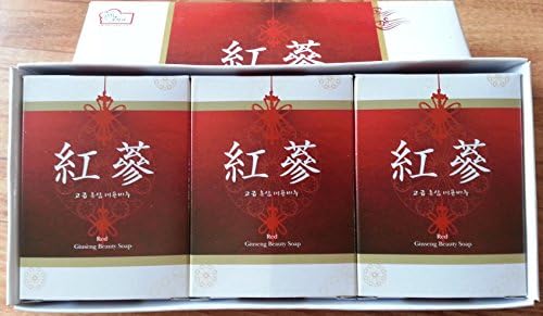 Korea Red Ginseng Soap set for Body &amp; Face(3pc/pack)