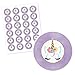 Big Dot of Happiness - Rainbow Unicorn - Magical Unicorn Baby Shower or Birthday Party Circle Sticker Labels - 24 Count