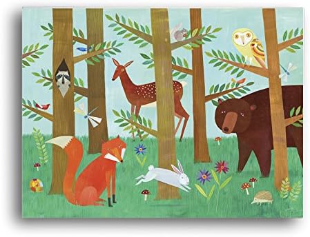 Forest Friends Wall Art Print, Animal Art Decor, Wall Art for Kids, Kitchen Art, Kid's Room Decor, Gender Neutral Nursery Wall Art, 18x24 Poster