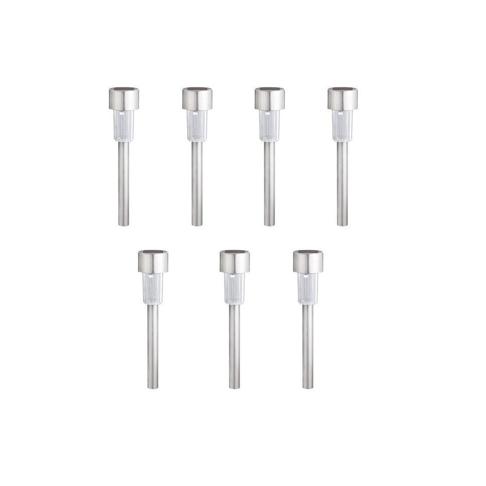Solar Explorer LED Path Light Stainless Steel 7 Pack