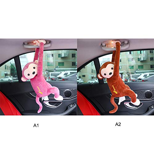 GREENWISH-Creative-Tissue-Box-Cute-Monkey-Toy-Paper-Facial-Tissue-Box-Cover-Holder-Napkin-Box-Paper-Storage-Box-for-Car-Bathroom-Bedroom-Office