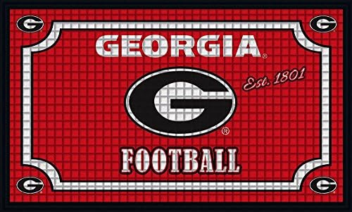 Team Sports America 41Em914 Georgia Embossed Door Mat Multicolor