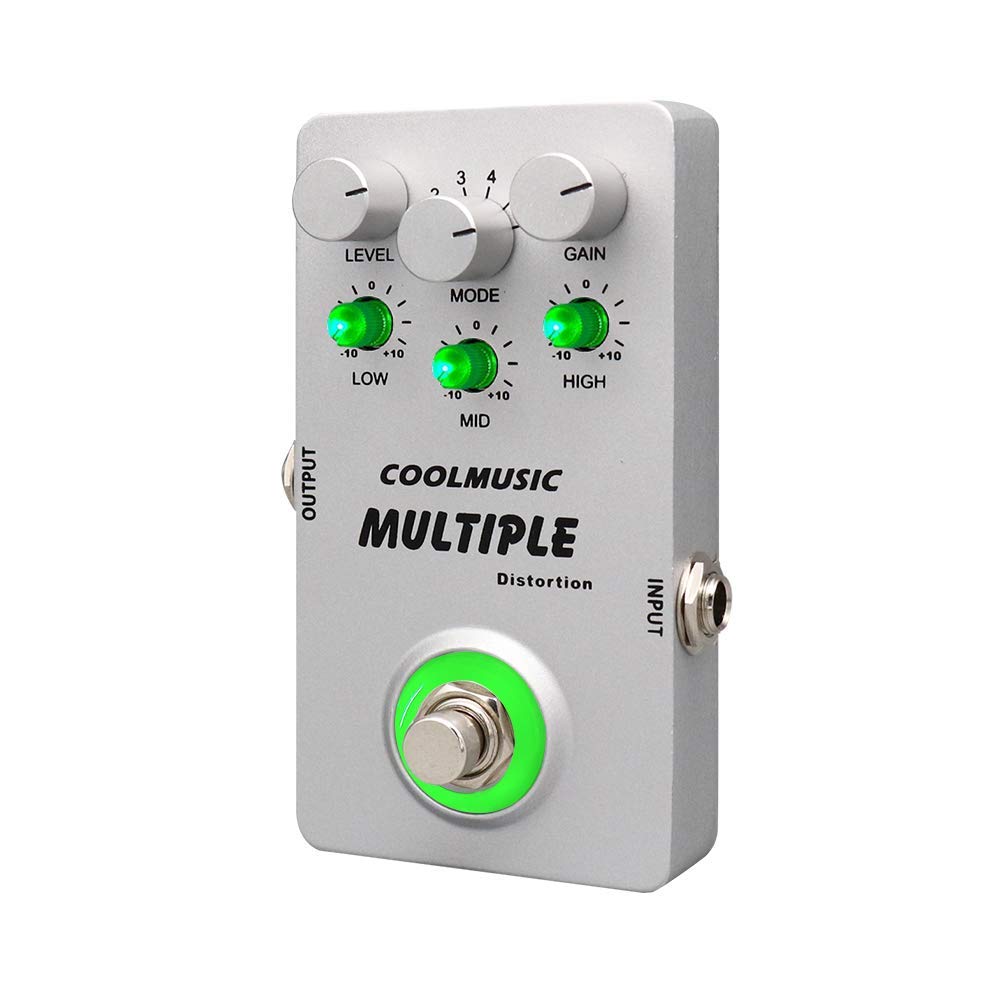 Coolmusic A-MT6 Digital Distortion Guitar Effect Pedal with 6 distortions