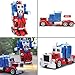 YARMOSHI Transforming Robot Truck 2 in 1 Action Figure, Autobot. This Remote Control Fighter Toy has a USB Connection for Easy Charging. Made of Safe, Sturdy Materials, (Blue-Gold)