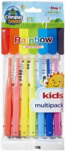 Super Value Pack 7ct BPA Free Baby Toothbrushes Step 1 for Ages 4-24 Months