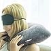 JML Travel Pillow, Convertible Neck Pillow - 3 in 1 Multifunctional, 360º Wrap Neck Pillow with Airplane Travel Kit (Eye Masks and Earplugs) for Traveling on Airplane,Bus,Train or at Home, Grey