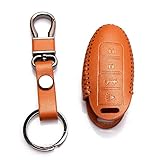 Amooca Genuine Leather Car Remote Key Holder Case Cover Car Key Bag General Size