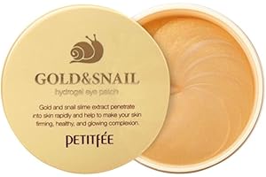 Petitfee Gold & Snail Hydrogel Eye Patch, 60 Patches