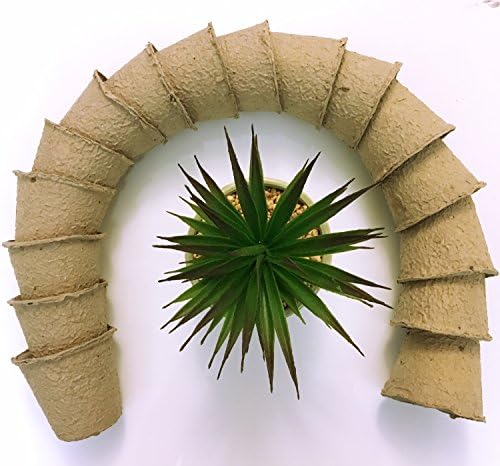 Seeds Starter Peat Pots, Pack of 16, Biodegradable, Perfect for Seeding Carrots, Parsnips, Squashes, Cucumbers, Radishes, Beets and Peas