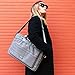 Laptop Bag Evecase 17.3 Inch Classic Padded Briefcase Messenger Case with Shoulder Strap and Handle for Laptop Notebook Chromebook Ultrabook - Gray