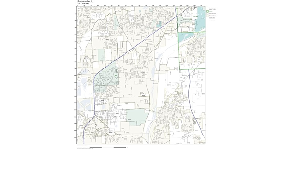 Romeoville Zip Code Map Amazon.com: Zip Code Wall Map Of Romeoville, Il Zip Code Map Laminated :  Office Products