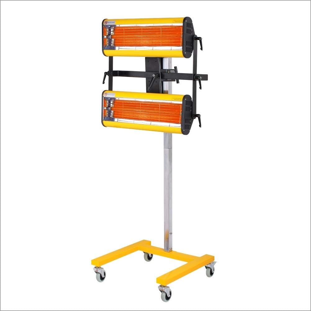 SOLARY B2 Infrared Paint Curing Lamp Short Wave Infrared Heater Car Bodywork Repair Paint Dryer/Stand 2×1050W