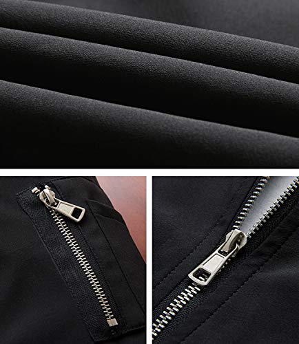 TACVASEN Herren Leichte Bomber Blouson Bomberjacke Sommer Übergangsjacke Fliegerjacken Freizeit mit Taschen – Bild 8