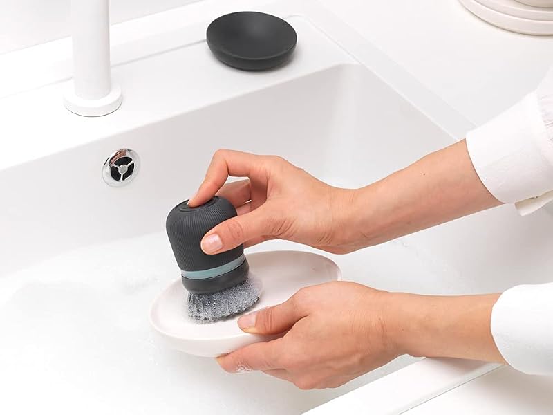 SinkSide Spülbürste mit Spülmittelspender, Dark Grey — Foto 3 von 8
