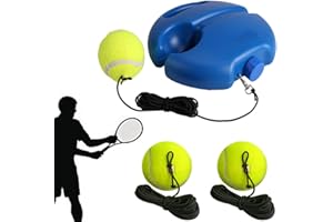 Armastuse Tennis Trainer, Tennis Trainer Rebound Ball with 3 String Balls,Solo Tennis Training Equipment, Suitable for Beginn