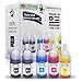 INKUTEN (TM) Set of 5 Refill Ink Kit Ecotank 70ml for T6641 T6642 T6643 T6644 and Expression Eco tank ET-2500 ET-2550 ET-4500 ET-4550 L100 L110 L120 L200 L210 L300 L350 L355 L550 L555 Printers