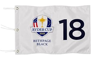 2BUT 2025 Bethpage Black Golf Pin Flag Practic Putting Green Golf Flag for Backyard Garden Double-Sewn 600D Nylon Miniature Pin Flag (20"x13"Grommet (18))