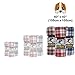 OTRON Premium Pet Blanket - Classic Plaid Fleece Throw For Dogs Of All Kinds & Sizes - 3 Colors & 3 Sizes To Choose From - [Blue] - [60 in x 40 in (155 x 105 cm)]