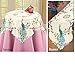Collections Etc Embroidered Peacock Table Linens, Runner